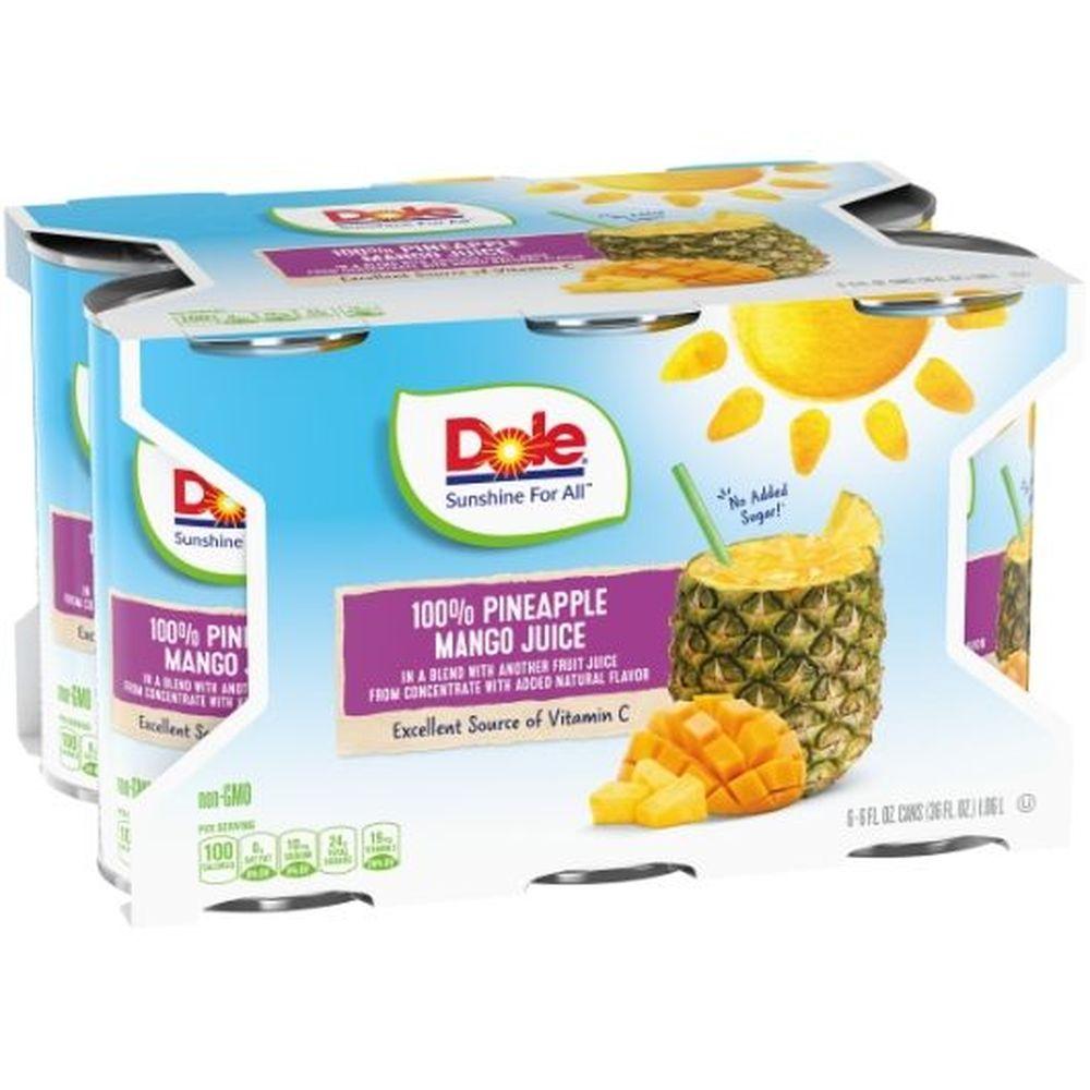 Dole 100 Percent Pineapple Mango Juice, 36 Ounce -- per case