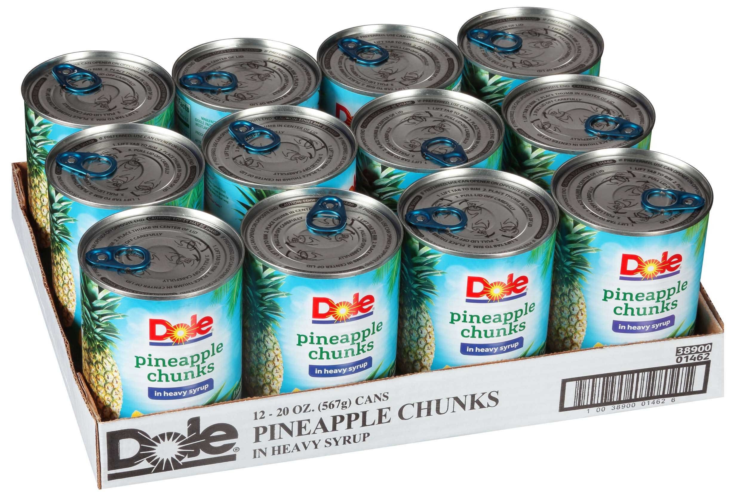 Dole Pineapple Chunks In Syrup, 20 Ounce -- 12 per case