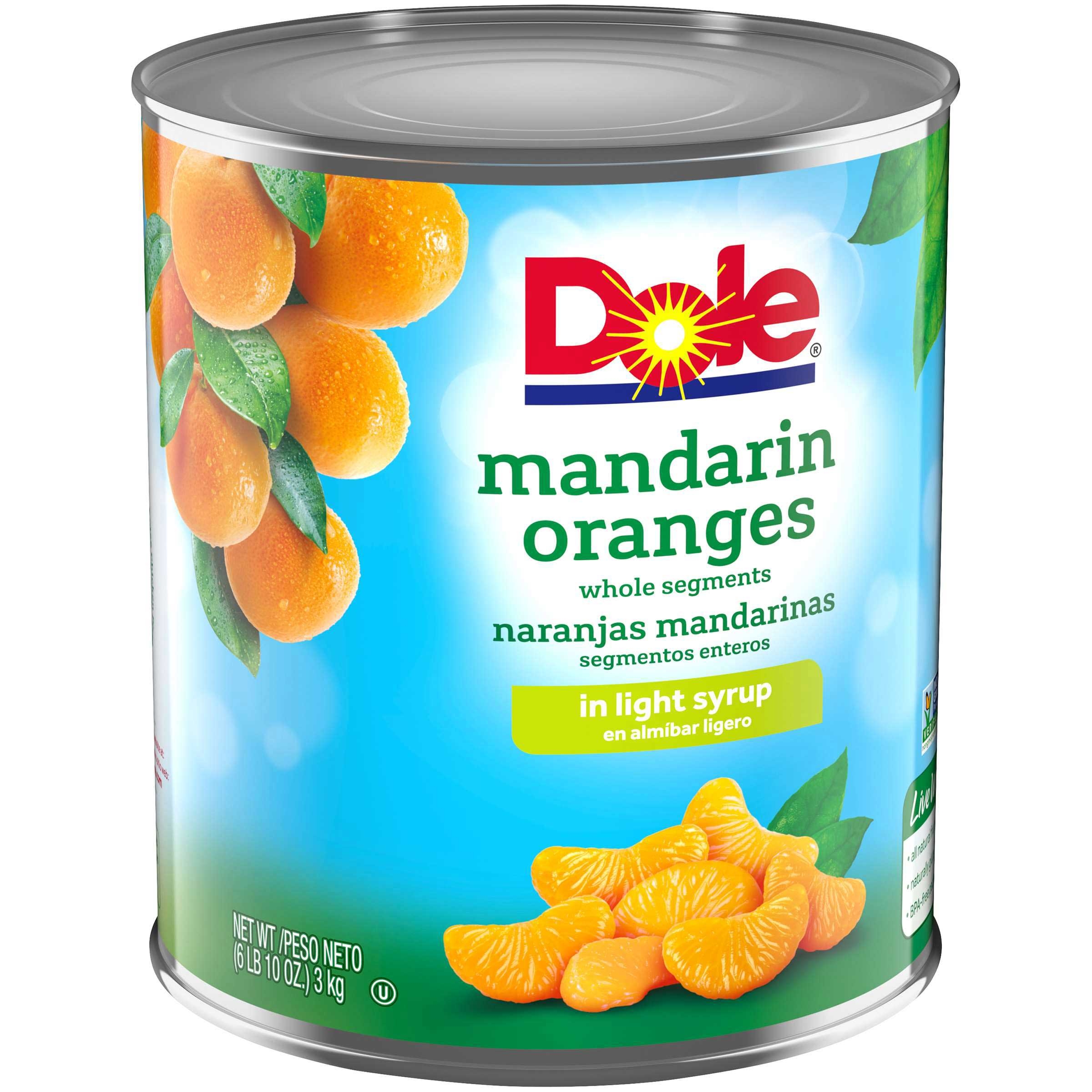 Dole Mandarin Orange In Light Syrup, 100 Ounce -- 6 per case.
