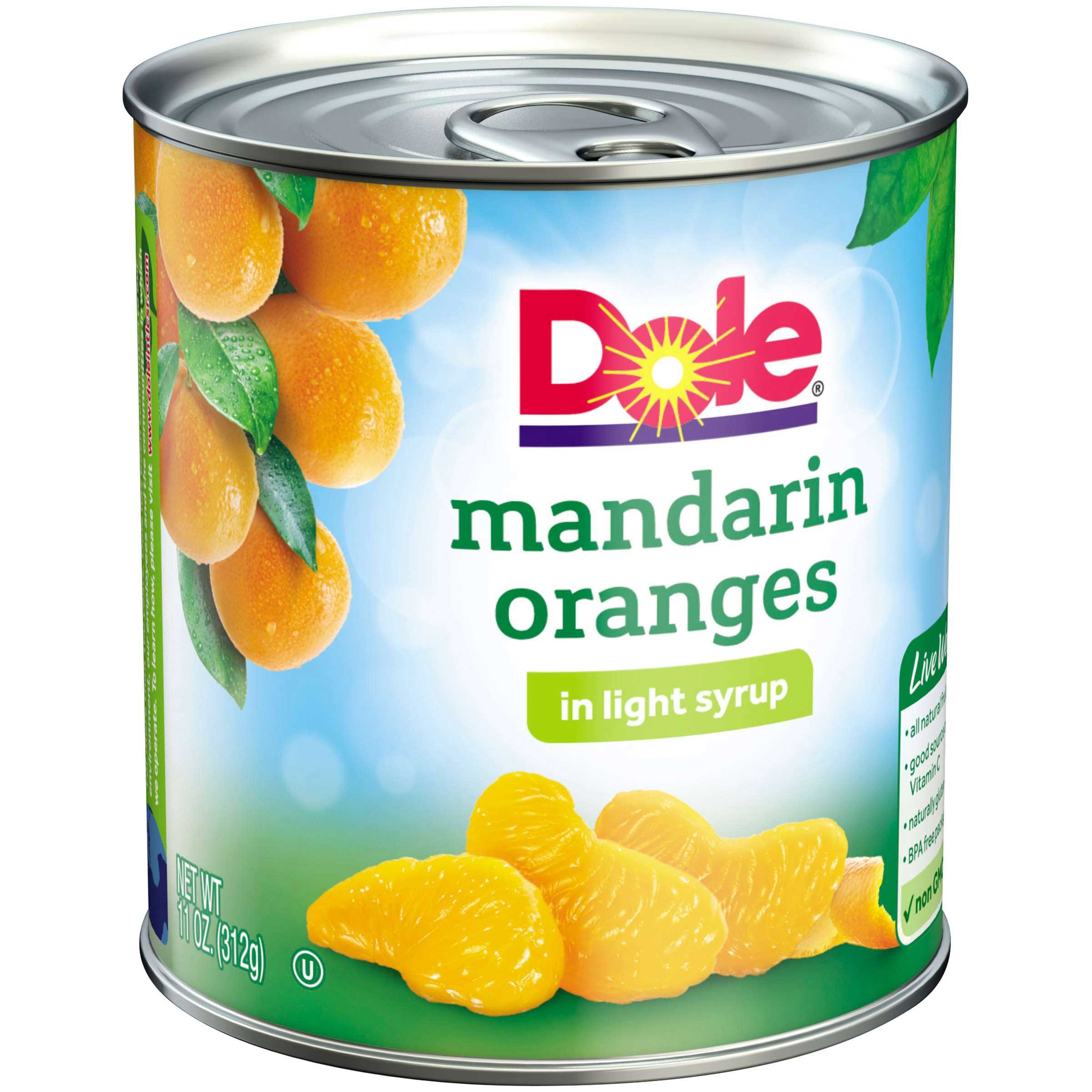 Dole Mandarin Oranges in Light Syrup, 11 Ounce -- 12 per case.