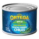 Ortega Whole Green Chiles - 4 oz. can, 12 cans per case