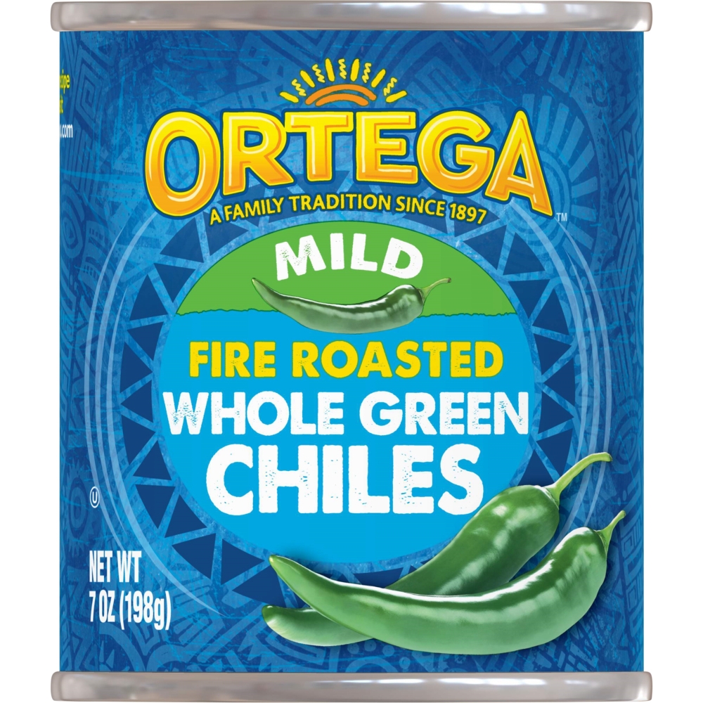 Ortega Whole Green Chiles, 7 ounce -- 24 per case