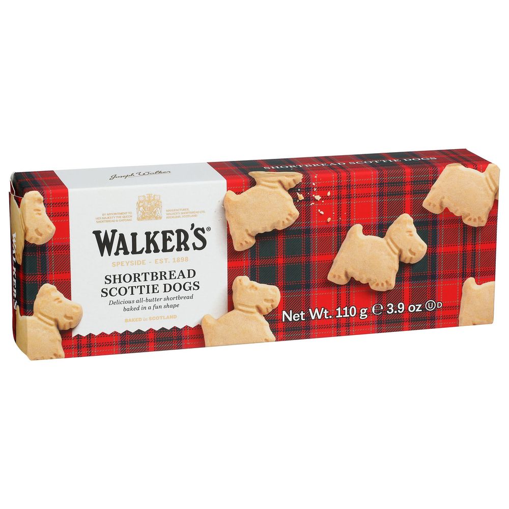 Walkers Shortbread Scottie Dogs, 3.9 Ounce -- 12 per case