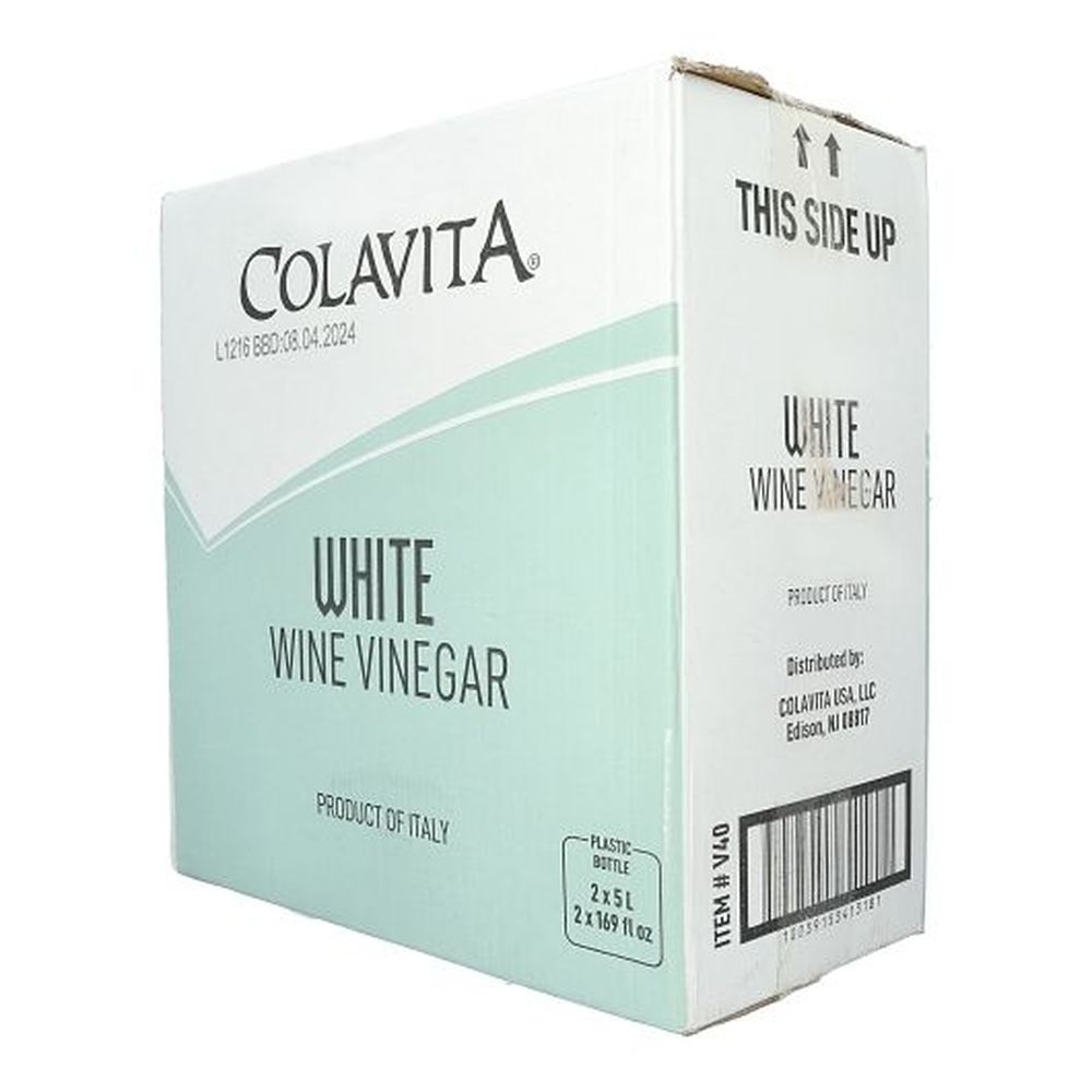 Colavita White Wine Vinegar, 5 Liter -- 2 Case