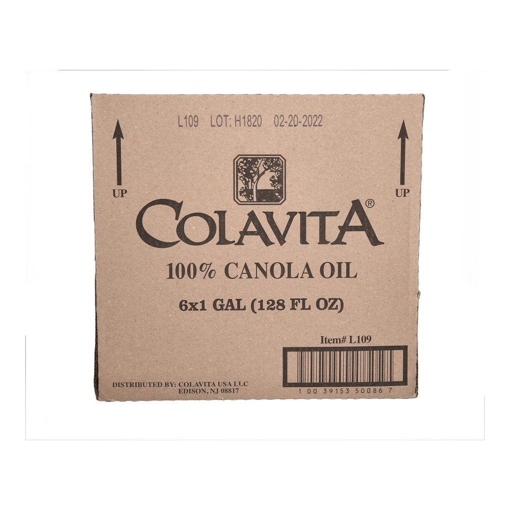 Colavita 100 Percent Canola Oil, 1 Gallon -- 6 per case.