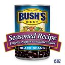 Bushs Best Seasoned Black Beans, 15 Ounce -- 12 per case
