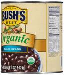 Bushs Best Organic Black Beans, 110 Ounce -- 6 per case