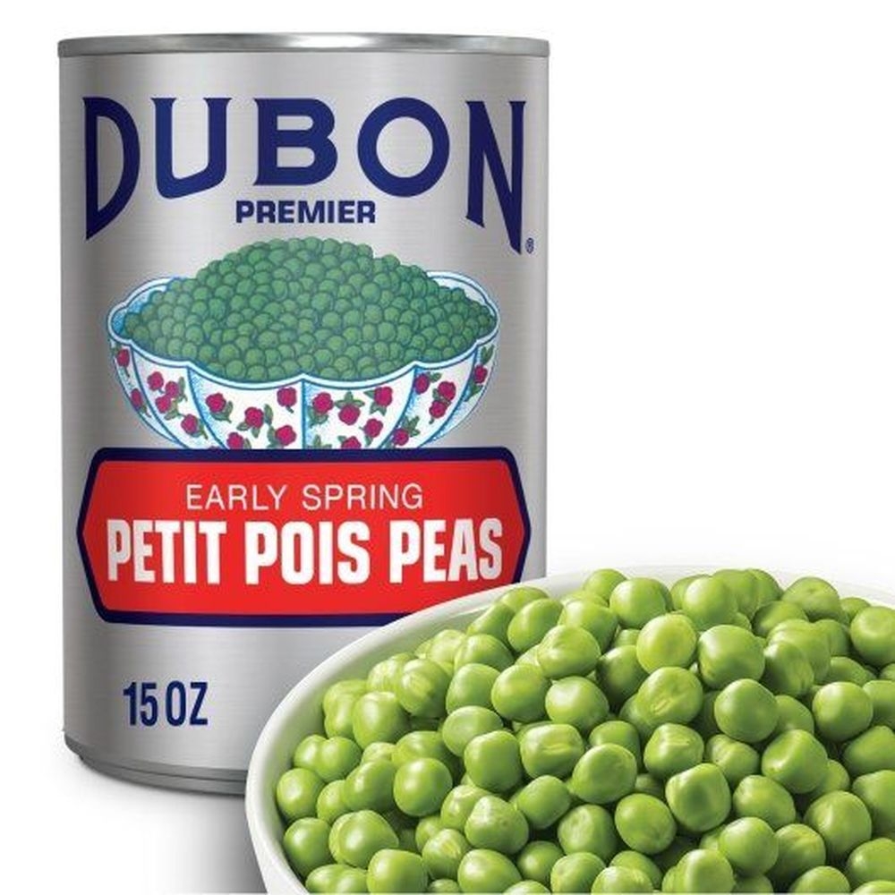 Dubon Early Spring Petit Pois Green Peas, 15 Ounce -- 12 per case