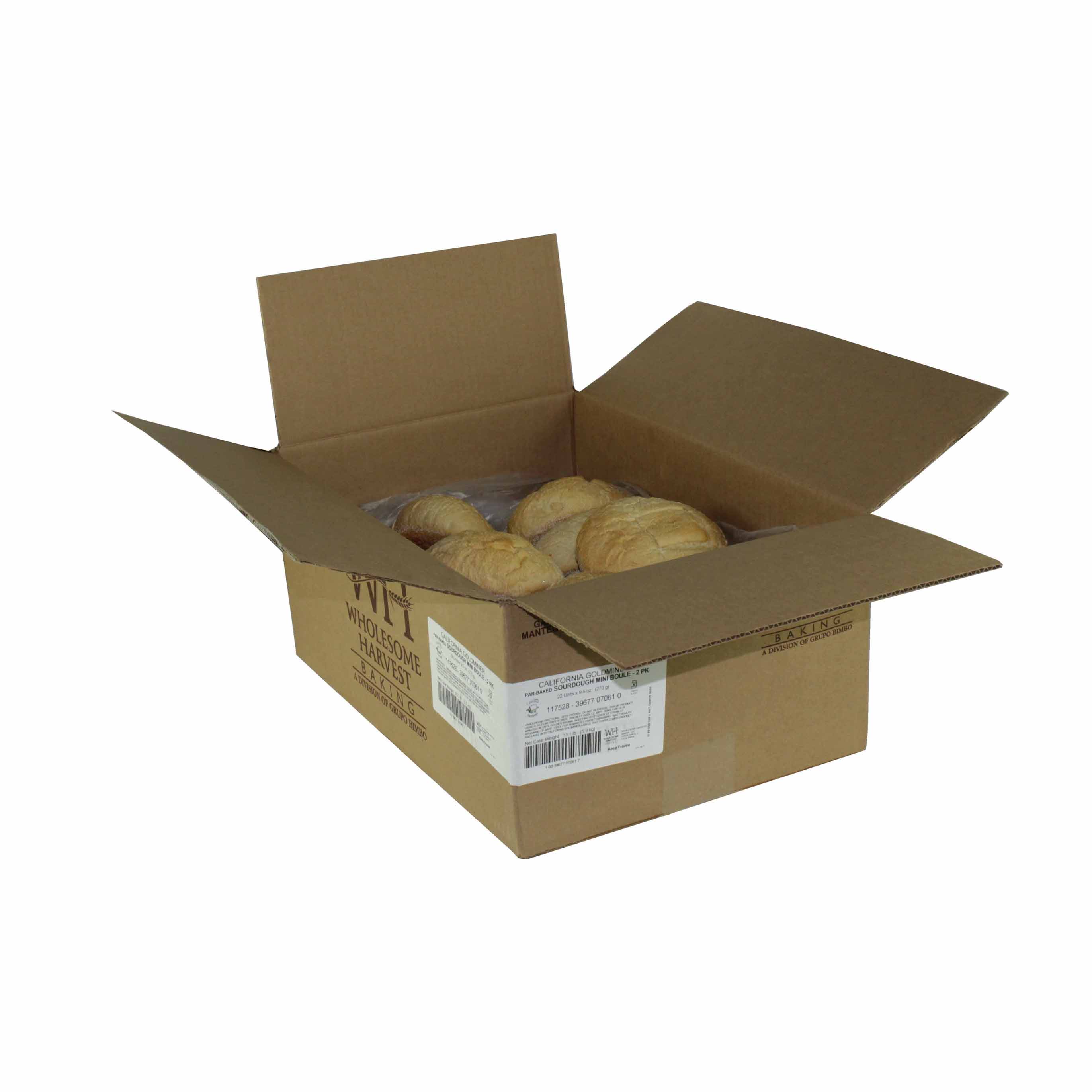 Maple Leaf California Goldminer Mini Boule Bread -- 22 per case.