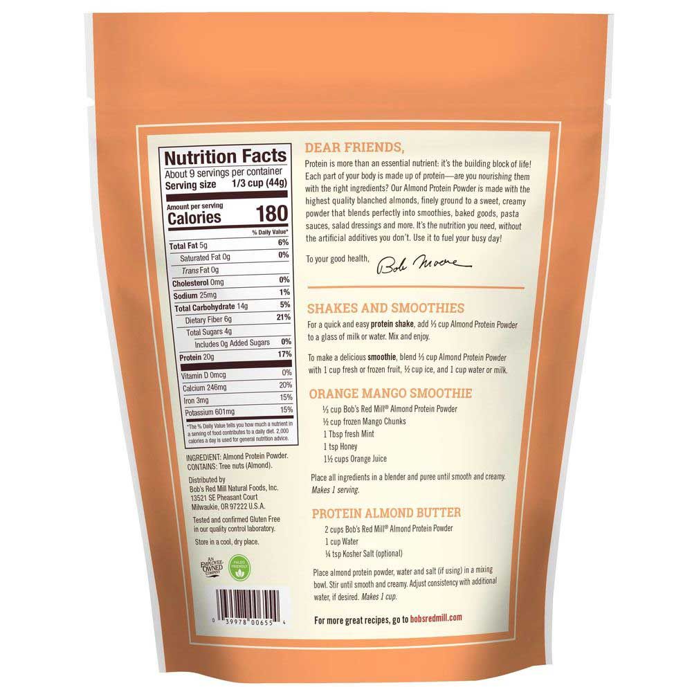 Bob's Red Mill Almond Protein Powder, 14 Ounce -- 1 Each