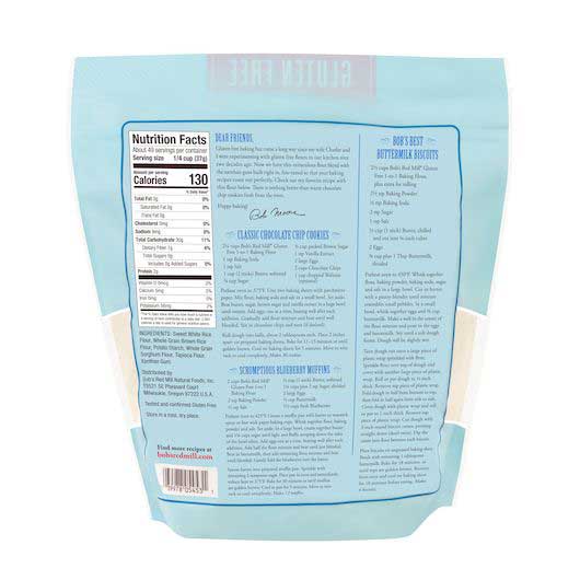 Bobs Red Mill Gluten Free 1 to 1 Baking Flour, 64 Ounce -- 4 per case