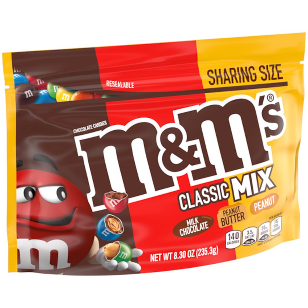 M and Ms Classic Mix Chocolate Candy, 8.3 Ounce -- 8 per case