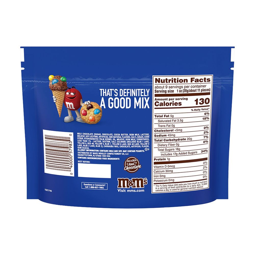 M and Ms Sharing Size Caramel Chocolate Candies, 9.05 Ounce Stand Up Pouch -- 8 per case