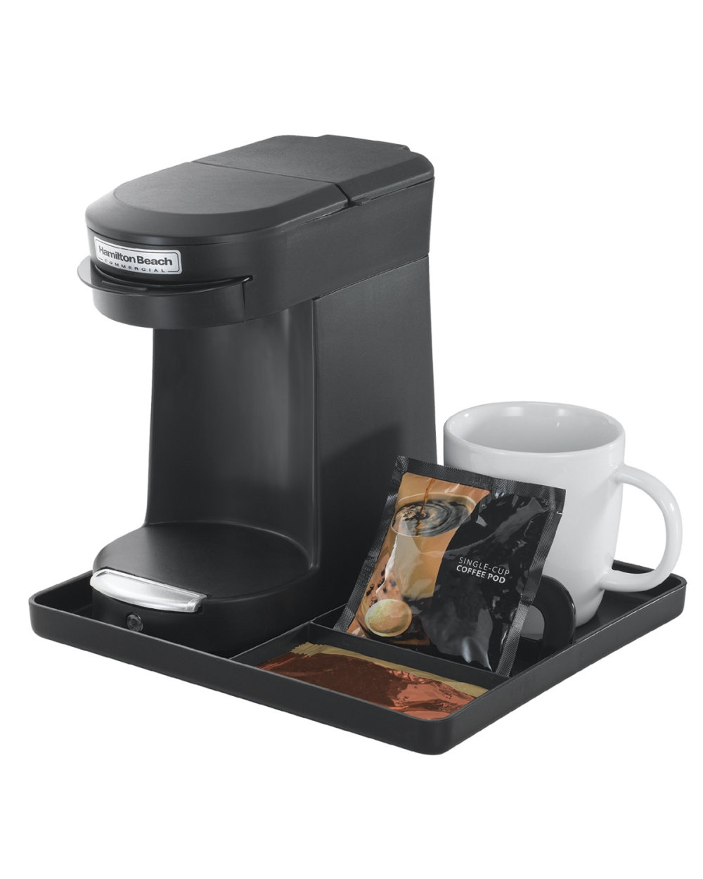 Hamilton Beach Black 1 Cup Pod Coffeemaker -- 6 per case.