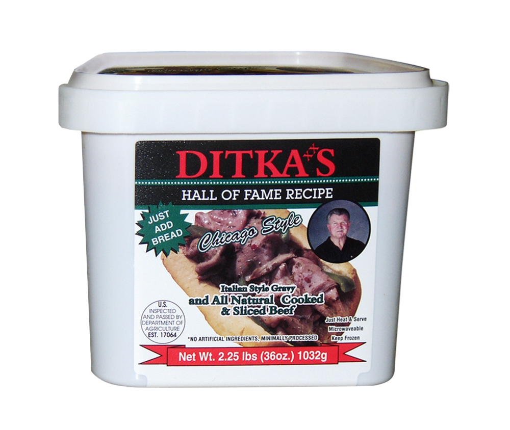 Ditkas Chicago Style Italian Beef and Gravy -- 6 per case.