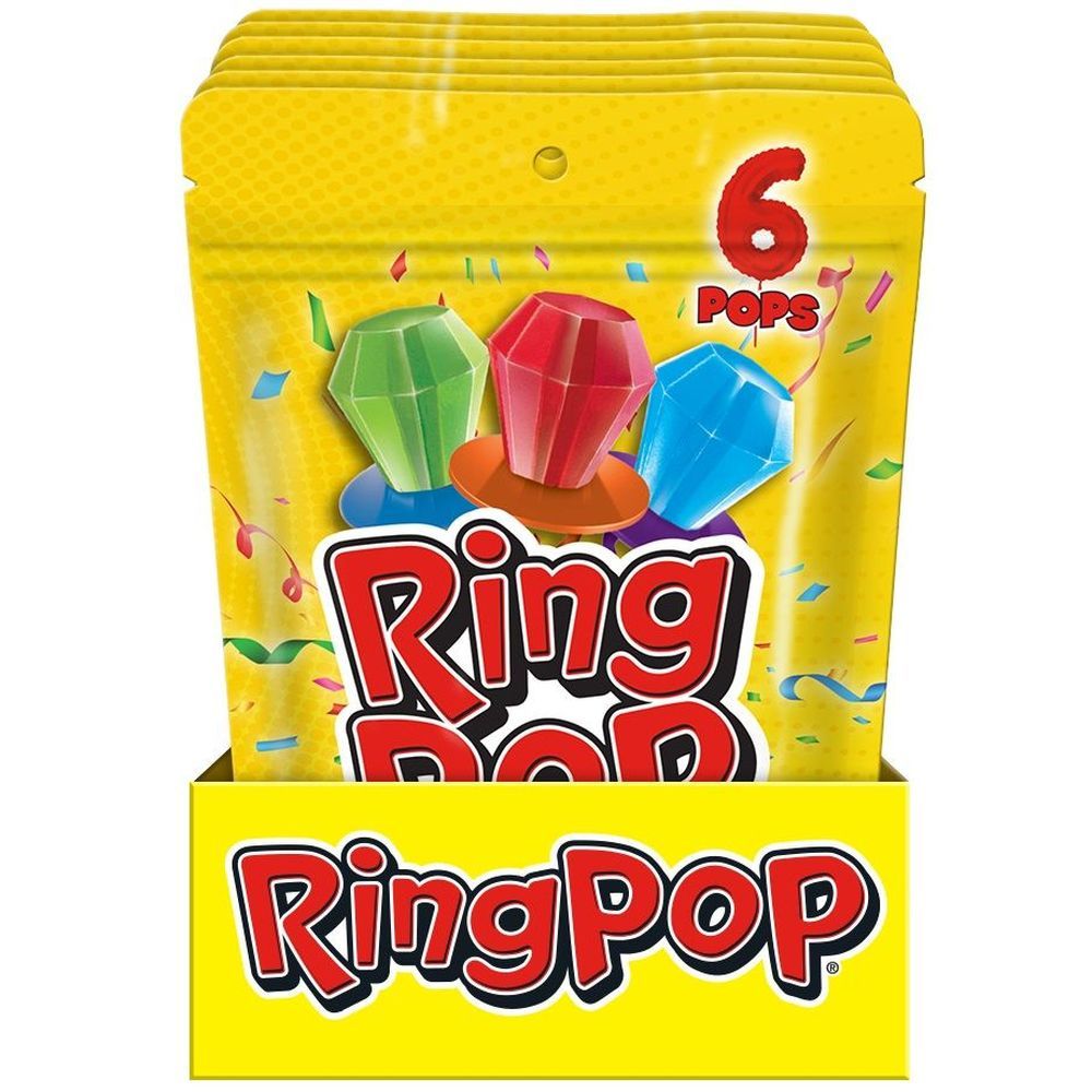 Bazooka Ring Pop, 3 Ounce -- 6 Per Case