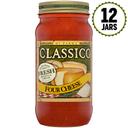 Classico Four Cheese Sauce, 26 Ounce -- 12 Case