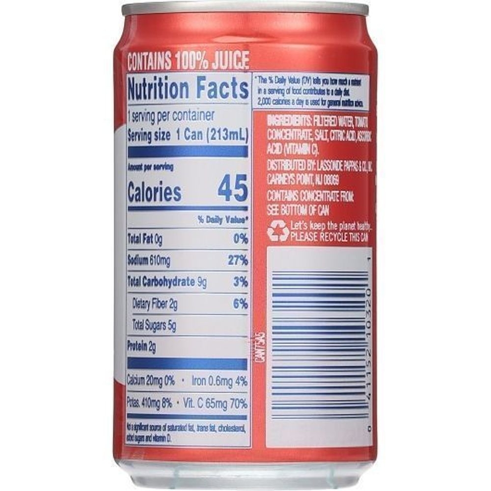 Ruby Kist 100 Percent Tomato Juice, 7.2 Ounce -- 24 Per Case