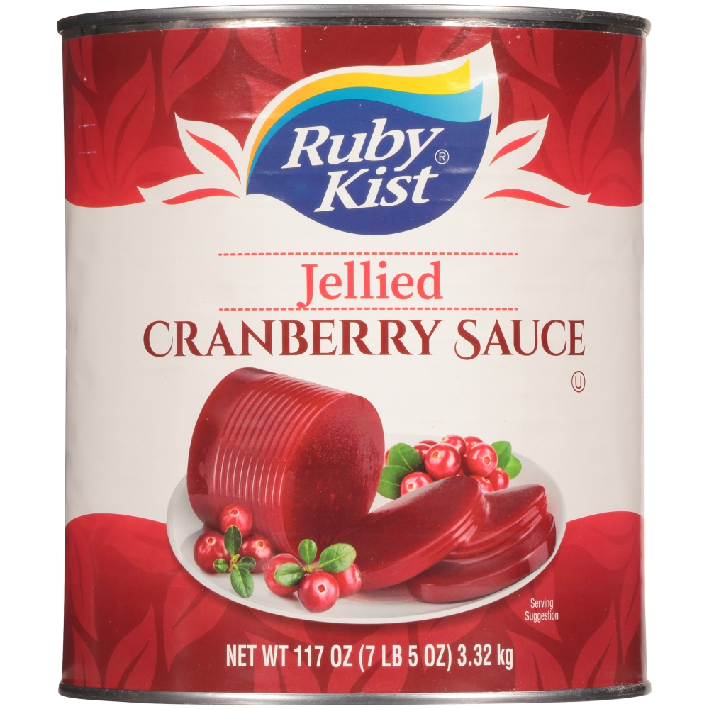 Ruby Kist Cranberry Sauce Canned Jellied, 117 Ounce -- 6 Case
