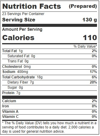 Garcias Seasoned Black Beans, 3.15 Kilogram -- 6 per case