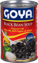 Goya Black Bean Soup - 15 oz. can, 24 per case.