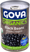 Goya Organic Black Beans, 15.5 Ounce -- 24 per case.