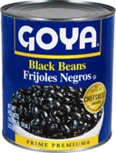 Goya Black Beans - 110 oz. can, 6 cans per case