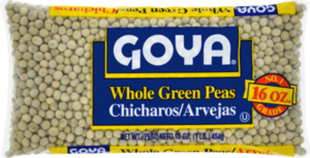 Goya Whole Green Peas 16 oz. bags, 24 per case