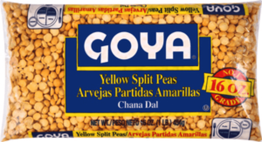 Goya Yellow Split Peas - 16 oz. bag, 24 bags per case