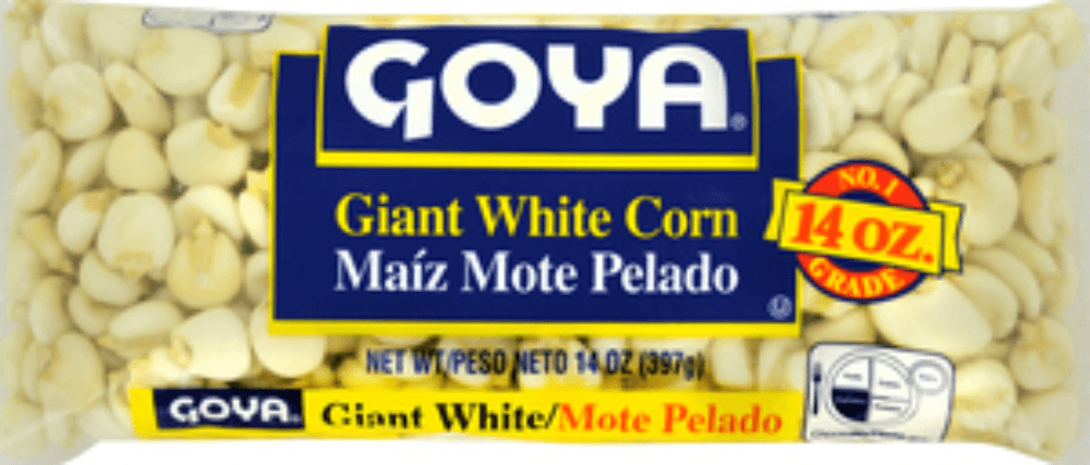 Goya Dry Giant White Corn - 16 oz. bag, 24 bags per case