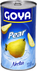 Goya Pear Nectar Juice, 42 Ounce -- 12 per case.