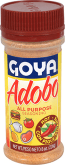 Goya Adobo Seasoning with Hot Pepper - 8 oz. jar, 24 per case