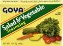 Goya Salad and Vegetable Seasoning - 1.41 oz. box, 24 per case