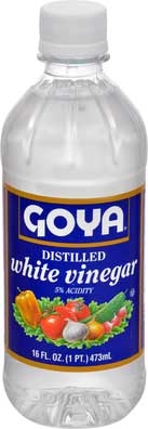 Goya White Vinegar - Distilled, 16 Ounce -- 24 per case.