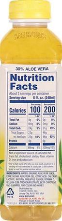 Goya Pineapple Flavor Aloe Vera Drink, 16.9 Fluid Ounce -- 12 per case