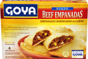 Goya Baked Beef Empanadas, 10 Ounce -- 12 per case.