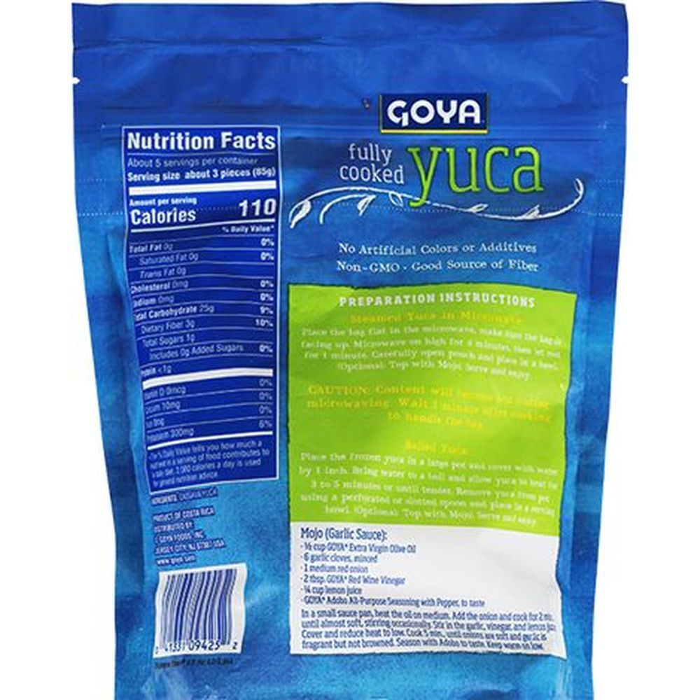 Goya Fully Cooked Yuca, 16 Ounce -- 20 Per Case