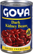 Goya Red Dark Kidney Beans - 16 oz. can, 24 cans per case