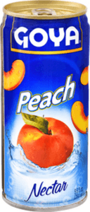 Goya Peach Nectar, 9.6 Fluid Ounce -- 24 per case.