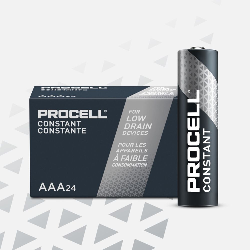Procell AAA 1.5V Constant Alkaline Batteries -- 144 per case.