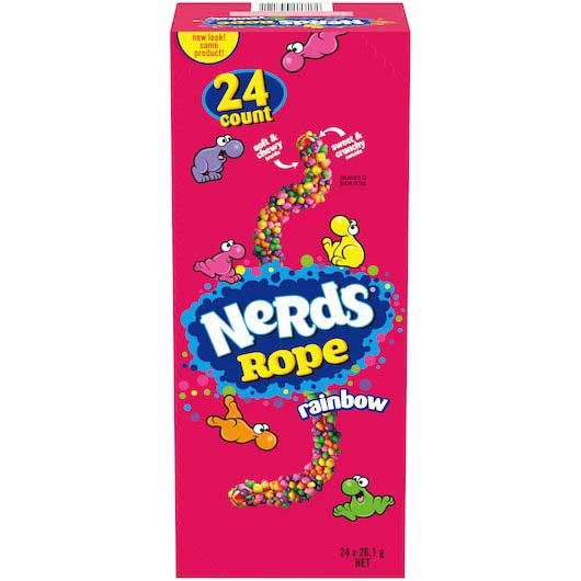 Nerds Rainbow Rope Candy, 0.92 Ounce -- 288 per case