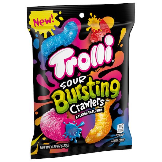 Trolli Bursting Crawlers Gummy Candy, 4.25 Ounce -- 12 Per Case