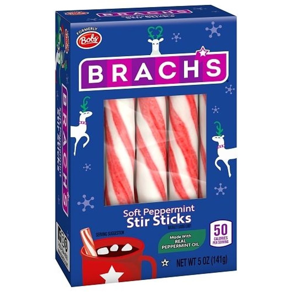 Brachs Holiday Soft Peppermint Stick, 5 Ounce -- 24 per case