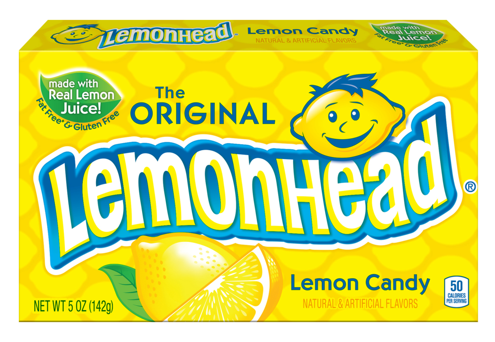 Lemonhead The Original Lemon Candy Theater Box, 5 Ounce -- 12 Per Case