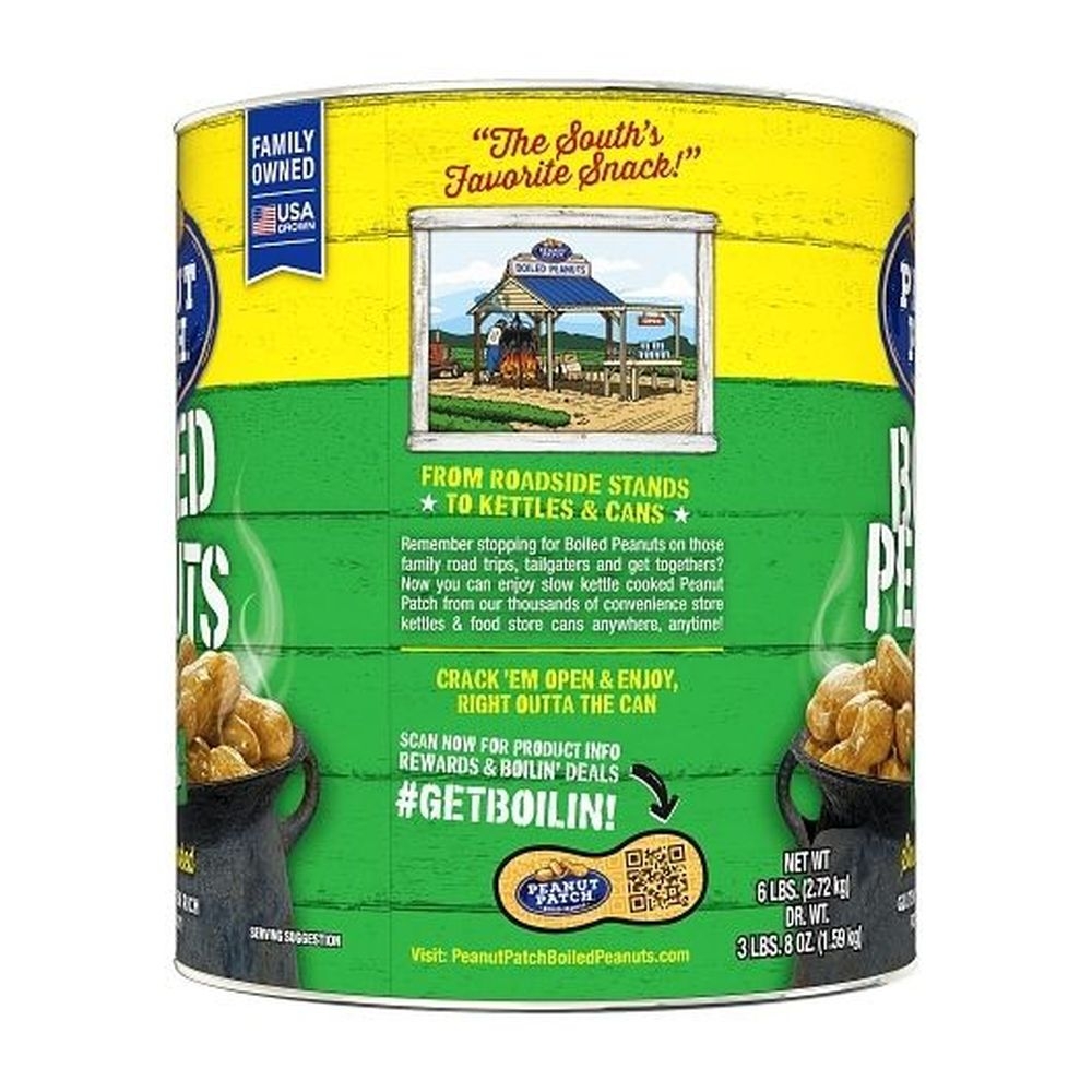 Peanut Patch Original Boiled Peanuts, 6 Pound - 6 per case