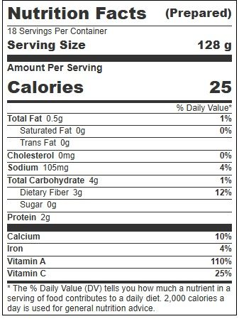 Margaret Holmes Chopped Kale Greens, 98 Ounce -- 6 Per Case