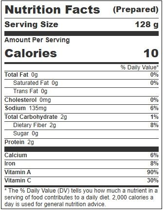 Margaret Holmes Chopped Mustard Greens, 98 Ounce -- 6 Per Case