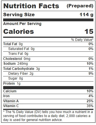 Margaret Holmes Chopped Mixed Greens, 98 Ounce -- 6 per case