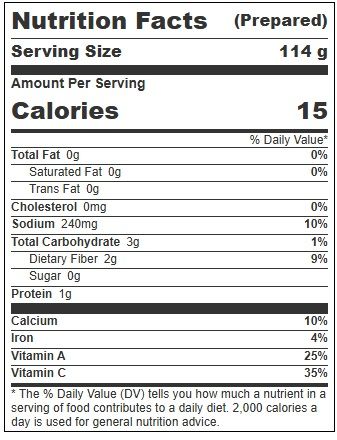Margaret Holmes Chopped Mixed Greens, 98 Ounce -- 6 Per Case