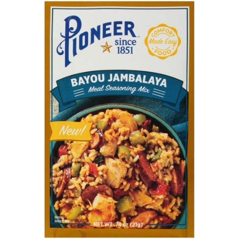 Pioneer Bayou Jambalaya Mix, 0.74 Ounce -- 12 per case